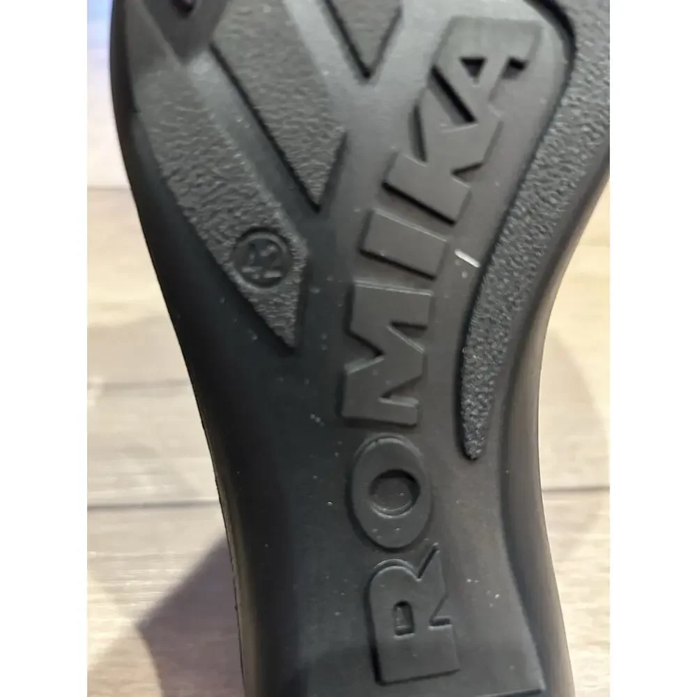 Romika Shoes Womens size 42 Cassie Mary Jane Black Leather Comfort F25